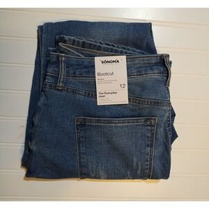 Sonoma Mid Rise Bootcut The Everyday Jean Blue Women's Size 12 Western Comfy NEW
